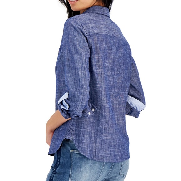 Women’s Tommy Hilfiger Classic Shirt Sz 0X - Picture 9 of 10